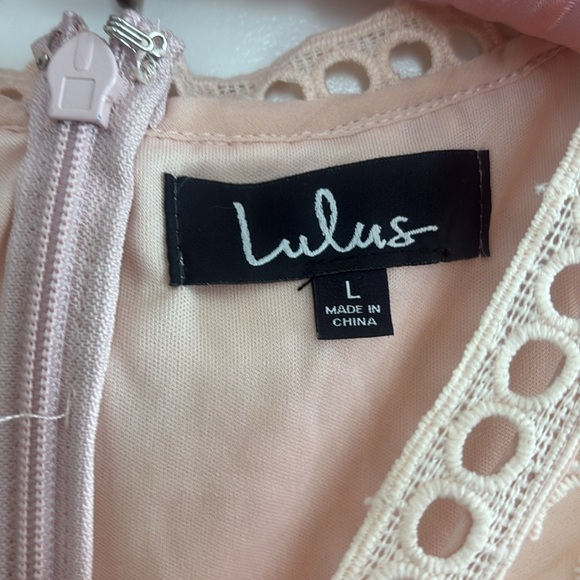 Lulu's Blush Lace Detail Dress - Picture 2 of 7